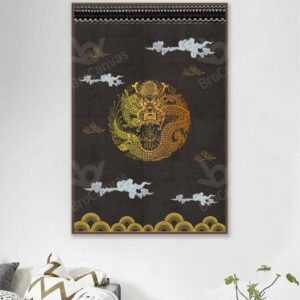 Tranh Canvas Rồng Vàng BRO3255