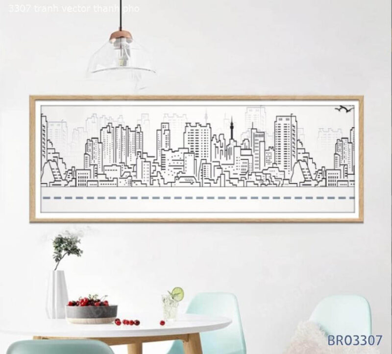 Tranh Vetor Thành Phố Hiện Đại BRO3307