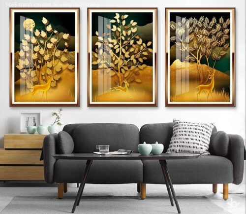 Tranh Canvas Lá Vàng Dưới Trăng BRO3465