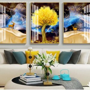 Tranh Nghệ Thuật Tuần Lộc Vàng BRO3599