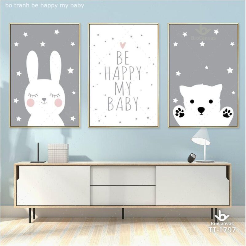 Bộ Tranh Be Happy My Baby TT-1797