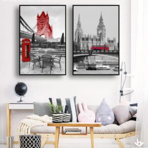 BRO3686 Tranh Nhà Thờ Và Cây Cầu