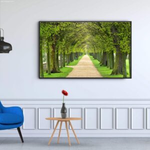BRO4192 Tranh Cung Đường Hai Hàng Cây Xanh