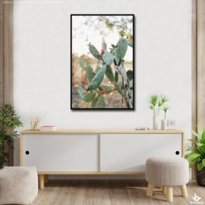 BRO4288 Tranh Xương Rồng Nở Hoa