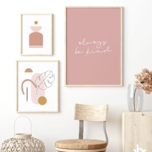 BRO4369 Bộ Tranh Trừu Tượng Always Be Kind