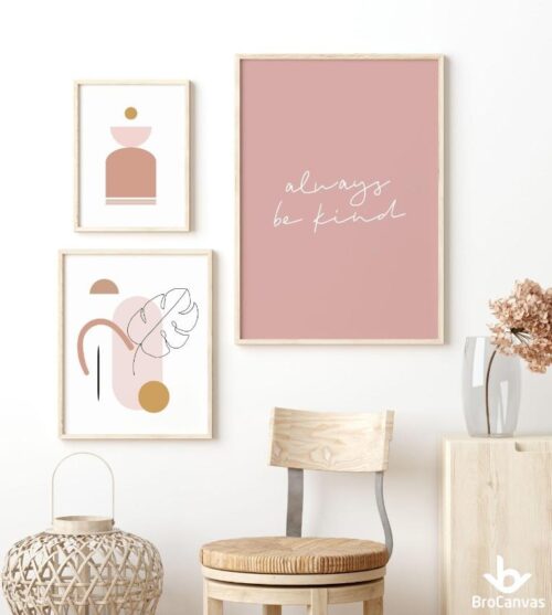BRO4369 Bộ Tranh Trừu Tượng Always Be Kind