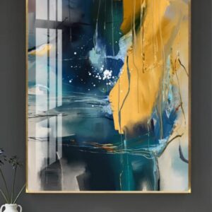 BROK3744 Tranh Trừu Tượng Dòng Chảy Sắc Thái Động