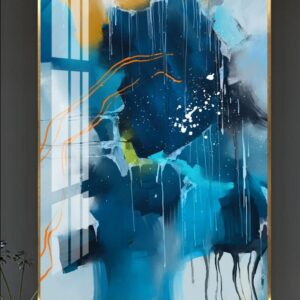 BROK3746 Tranh Canvas Trừu Tượng Dòng Chạy Động