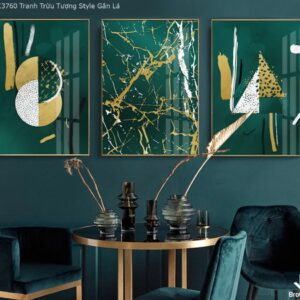 BROK3760 Tranh Trừu Tượng Style Gân Lá