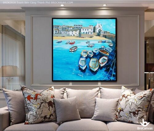 BROK3939 Tranh Bến Cảng Thành Phố
