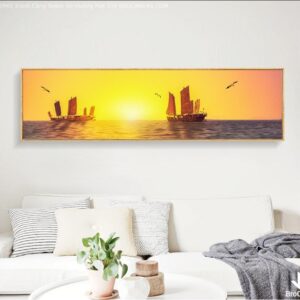 BROK3945 Tranh Căng Buồm Về Hướng Mặt Trời