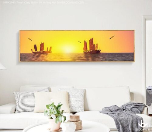 BROK3945 Tranh Căng Buồm Về Hướng Mặt Trời