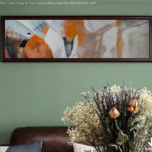 BROP4761 Tranh Trang Trí Trừu Tượng Những Ngôi Nhà