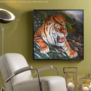 BROP4983 Tranh Hổ Gầm Trong Rừng Sâu