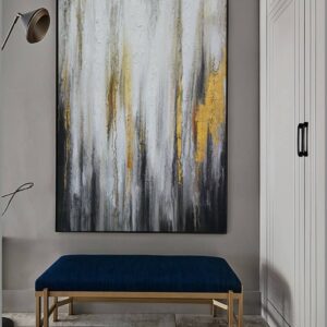 BROP4994 Tranh Trang Trí Treo Tường Đường Sọc Trừu Tượng