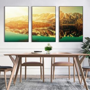 BROP6030 Bộ Tranh Phong Cảnh Sông Núi Và Ánh Nắng Ấm ÁP
