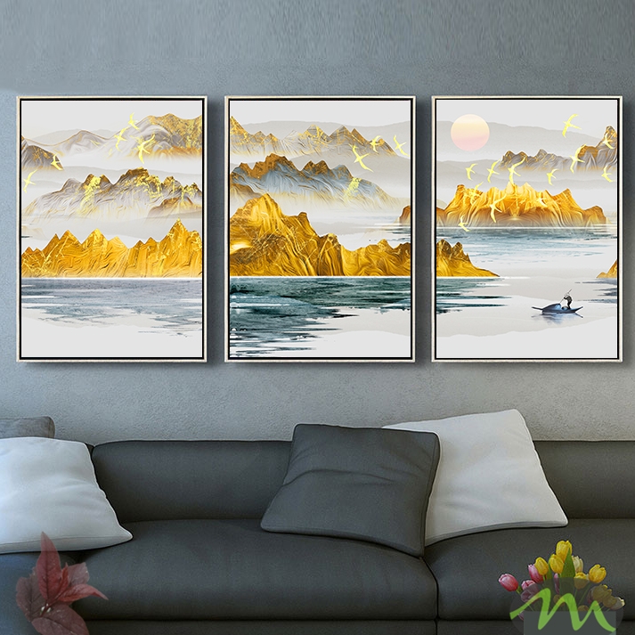 BROP6043 Bộ Tranh Chim Én Bay Qua Những Ngọn Núi