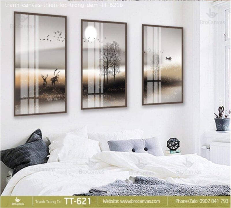 Tranh Canvas Phong Thủy Thiên Lộc Trong Đêm TT-621