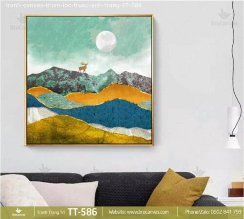 Tranh Canvas Thiên Lộc Trước Ánh Trăng TT-586 | Brocanvas.com