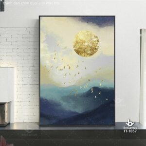 Tranh Đàn Chim Dưới Ánh Mặt Trười TT-1857