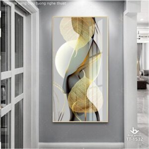 Tranh Lá Vàng Trừu Tượng Nghệ Thuật TT-1532
