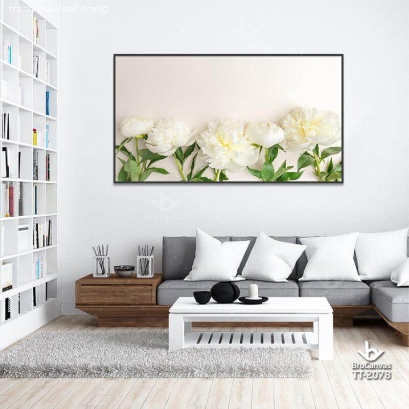 Tranh Mẫu Đơn Trắng TT-2078
