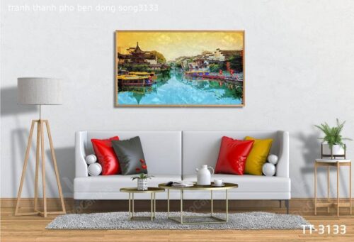 Tranh Thành Phố Bên Dòng Sông TT-3133