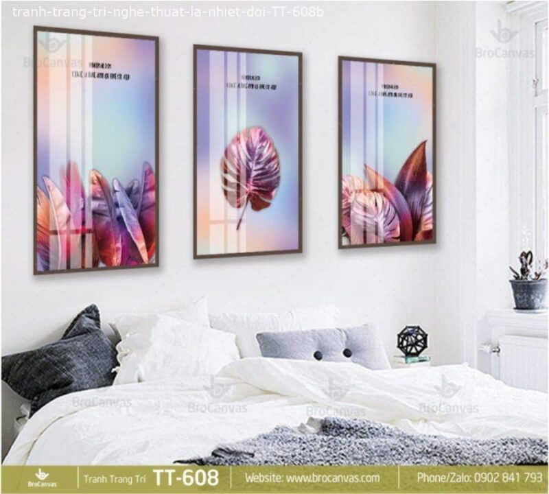 Tranh Trang Trí Nghệ Thuật Lá Nhiệt Đới TT-608