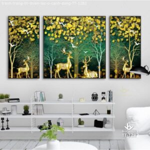 Tranh Trang Trí Phong Thủy Thiên Lộc Ở Cánh Đồng TT-1282