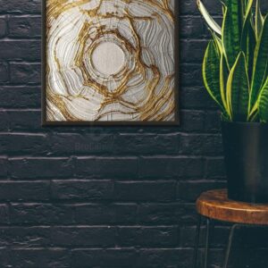 Tranh Trừu Tượng Mặt Trời Tỏa Nắng TT-2069
