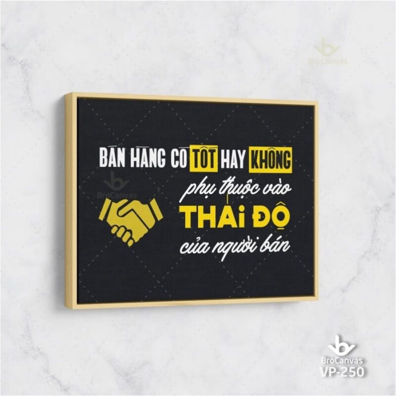 Tranh Văn Phòng Động Lực Không Phụ Thuộc Vào Thái Độ Người Bán VP-250