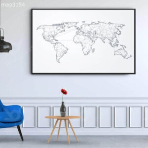 Tranh World Map TT-3154