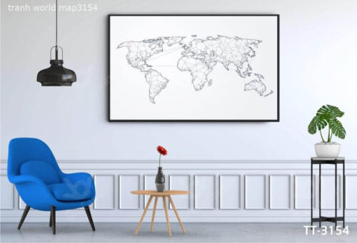 Tranh World Map TT-3154
